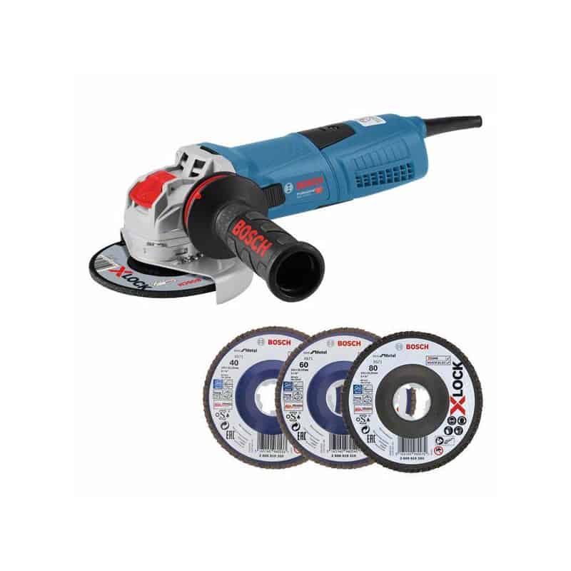 Bosch Professional 12V System meuleuse angulaire sans-fil GWS 12V-76 (avec  2 batteries 2,0 Ah, set de 5 disques à tronçonner/ébarber, dans sacoche) :  : Bricolage